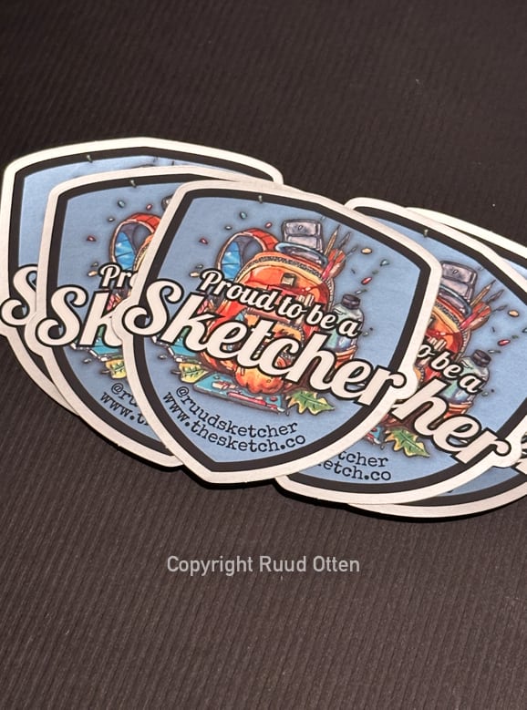 STICKERS ‘PROUD TO BE A SKETCHER’ (SET OF 5)