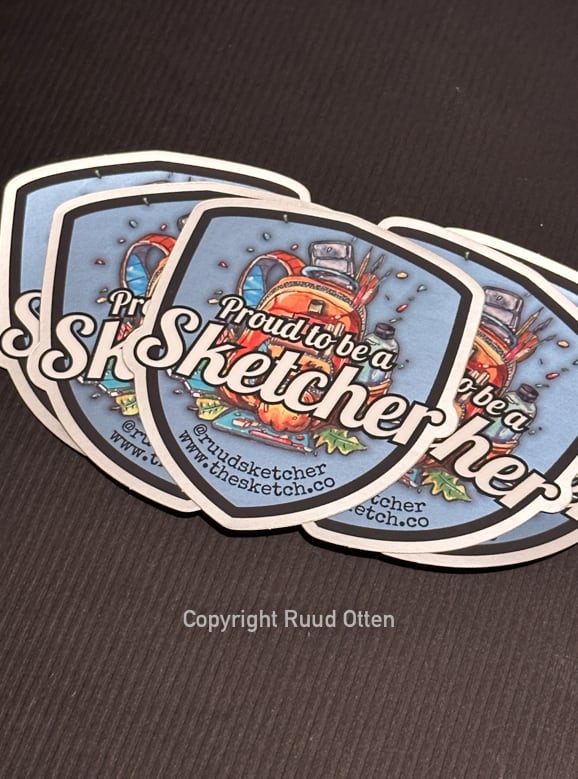 STICKERS ‘PROUD TO BE A SKETCHER’ (SET OF 5)